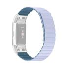 For Fitbit Charge 2 Silicone Magnetic Watch Band(Peacock Blue) - 1