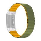 For Fitbit Charge 3 / 4 Silicone Magnetic Watch Band(Army Green) - 1