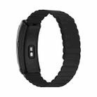 For Huawei Band B6 Silicone Magnetic Watch Band (Black) - 1