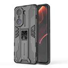 For Honor 60 Pro Supersonic PC + TPU Phone Case with Holder(Black) - 1