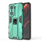 For Honor 60 Pro Supersonic PC + TPU Phone Case with Holder(Green) - 1