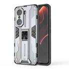 For Honor 60 Pro Supersonic PC + TPU Phone Case with Holder(Grey) - 1