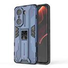 For Honor 60 Pro Supersonic PC + TPU Phone Case with Holder(Blue) - 1