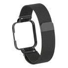 For Xiaomi Redmi Watch 2 Milanese Magnetic Metal Watchband(Black) - 1