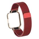 For Xiaomi Redmi Watch 2 Milanese Magnetic Metal Watchband(Red) - 1