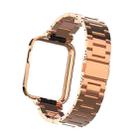 For Xiaomi Mi Watch Lite / Redmi Watch Three-Bead Metal Watchband(Rose Gold) - 1