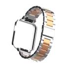 For Xiaomi Mi Watch Lite / Redmi Watch Three-Bead Metal Watchband(Silver+Rose Gold) - 1