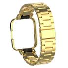 For Xiaomi Redmi Watch 2 Three-Bead Metal Watchband(Gold) - 1