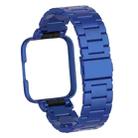For Xiaomi Redmi Watch 2 Three-Bead Metal Watchband(Blue) - 1