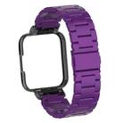 For Xiaomi Redmi Watch 2 Three-Bead Metal Watchband(Purple) - 1