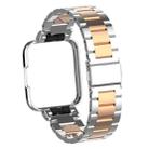 For Xiaomi Redmi Watch 2 Three-Bead Metal Watchband(Silver+Rose Gold) - 1