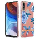 For Motorola Moto E7 Power / Moto E7i Power Flowers and Plants Series IMD TPU Phone Case(Orchid Peony) - 1