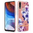 For Motorola Moto E7 Power / Moto E7i Power Flowers and Plants Series IMD TPU Phone Case(Purple Begonia) - 1