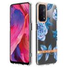 For OPPO A74 5G / A93 5G / A54 5G / A93S 5G Flowers and Plants Series IMD TPU Phone Case(Orchid Peony) - 1