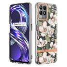 For OPPO Realme 8i Flowers and Plants Series IMD TPU Phone Case(Green Gardenia) - 1