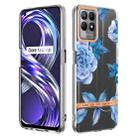 For OPPO Realme 8i Flowers and Plants Series IMD TPU Phone Case(Orchid Peony) - 1