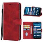 Leather Phone Case For Nokia C5 Endi(Red) - 1