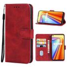 Leather Phone Case For OPPO Realme 7 Asia Version(Red) - 1