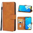 Leather Phone Case For OPPO Realme C2s(Brown) - 1