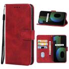 Leather Phone Case For OPPO Realme Narzo 10A(Red) - 1