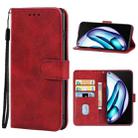 Leather Phone Case For OPPO Realme Q3t(Red) - 1