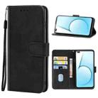 Leather Phone Case For OPPO Realme X50T(Black) - 1