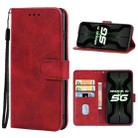Leather Phone Case For Ulefone Armor 10 5G(Red) - 1