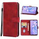 Leather Phone Case For Ulefone Note 6P(Red) - 1