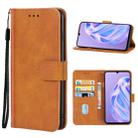 Leather Phone Case For Ulefone Note 6P(Brown) - 1