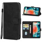 Leather Phone Case For UMIDIGI Bison X10 Pro(Black) - 1