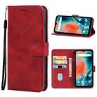 Leather Phone Case For UMIDIGI Bison X10 Pro(Red) - 1