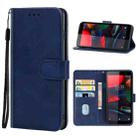 Leather Phone Case For Vodafone Smart E11(Blue) - 1