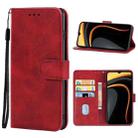 Leather Phone Case For Xiaomi Poco C31(Red) - 1