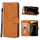 Leather Phone Case For Xiaomi Poco C31(Brown) - 1