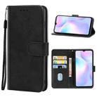 Leather Phone Case For Xiaomi Redmi 9A Sport(Black) - 1