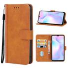 Leather Phone Case For Xiaomi Redmi 9A Sport(Brown) - 1