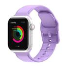 Silicone Watch Band For Apple Watch Ultra 49mm&Watch Ultra 2 49mm / Series 9&8&7 45mm / SE 3&SE 2&6&SE&5&4 44mm / 3&2&1 42mm(Purple) - 1