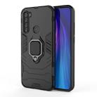 For Xiaomi Redmi Note 8T PC + TPU Shockproof Protective Case with Magnetic Ring Holder(Black) - 1