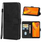 Leather Phone Case For Wiko Y62 Plus(Black) - 1