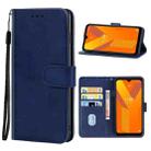 Leather Phone Case For Wiko Y62 Plus(Blue) - 1