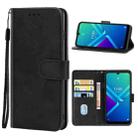 Leather Phone Case For Wiko Y82(Black) - 1