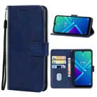 Leather Phone Case For Wiko Y82(Blue) - 1