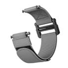 For Garmin Forerunner 735XT Hook And Loop Fastener Nylon Watch Band(Grey) - 1