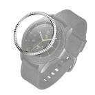 For Samsung Galaxy Watch 42mm Batch Flower Stainless Steel Bezel Ring(Silver) - 1
