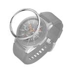 For Samsung Galaxy Watch 46mm Batch Flower Stainless Steel Bezel Ring(Silver) - 1