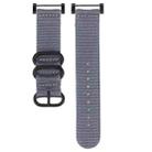 For Suunto CORE Three-ring Steel Buckle Nylon Watch Band(Grey) - 1