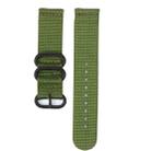 For Suunto 7 Three-ring Steel Buckle Nylon Watch Band(Army Green) - 1