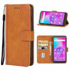 Leather Phone Case For AGM A10(Brown) - 1