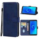 Leather Phone Case For Alcatel 3C(Blue) - 1