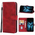 Leather Phone Case For Asus ROG Phone 3 ZS661KL(Red) - 1